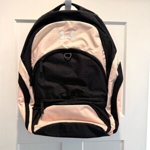 Under Armour Black and Pink Backpack